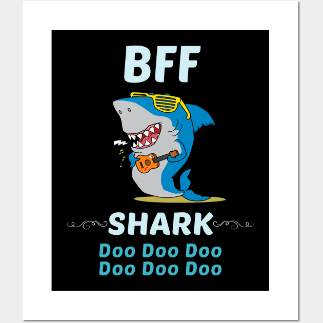 Family Shark 2 BFF Wall Art by blakelan128